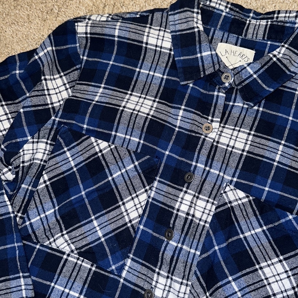 LA Hearts cropped flannel - Picture 2 of 5